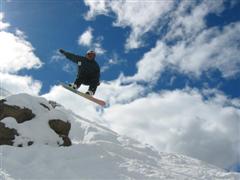 Wes getting big air